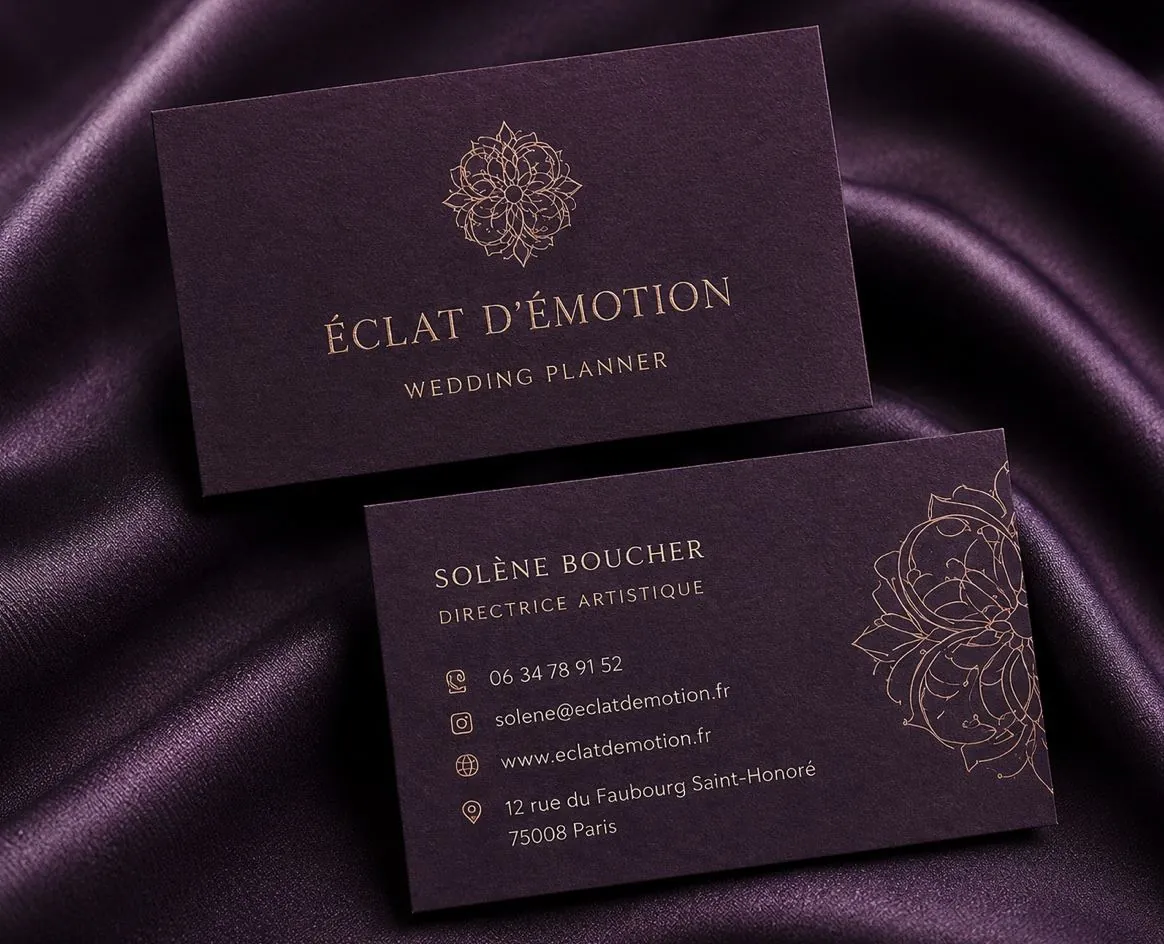 Éclat d'Émotion — carte de visite