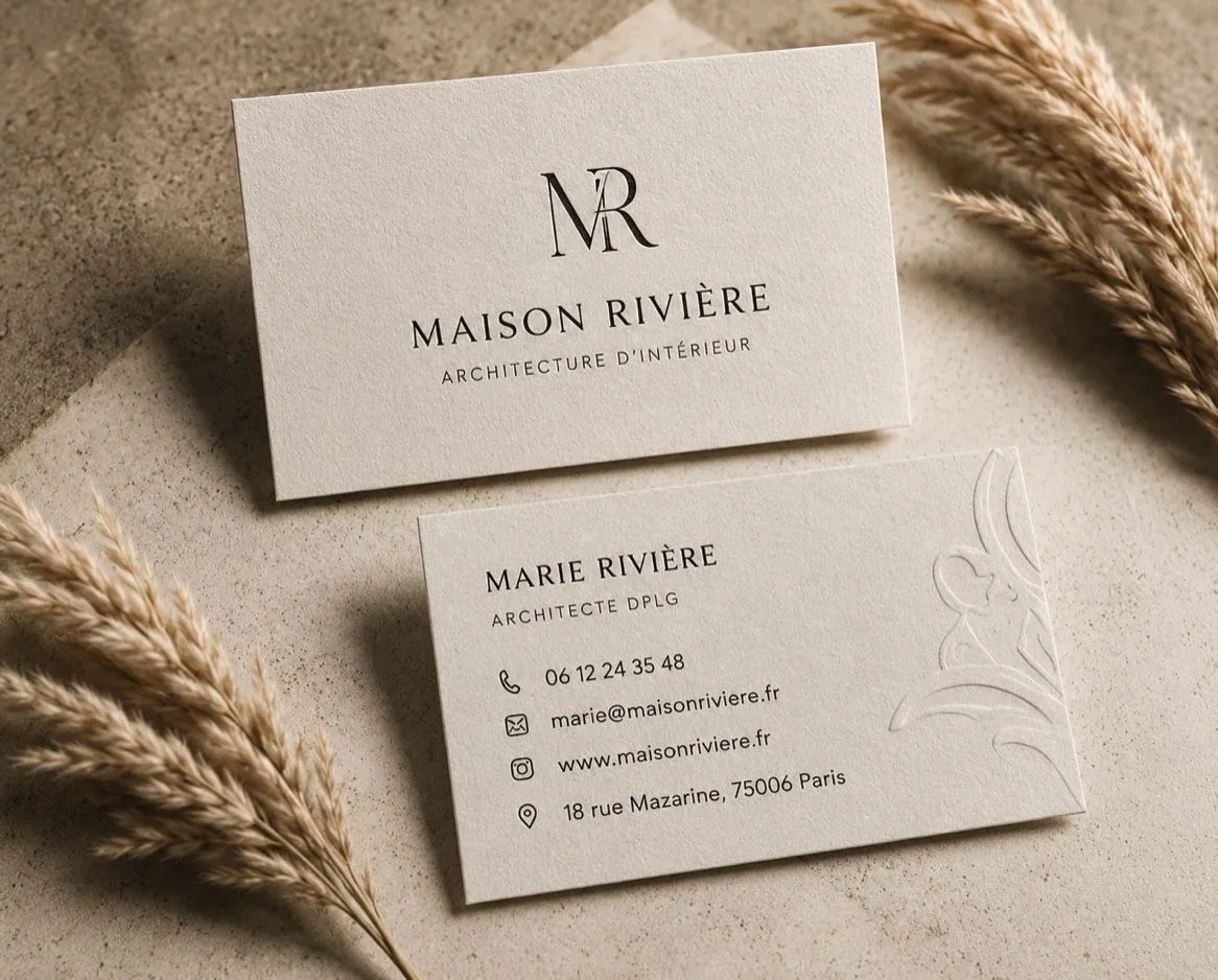 Maison Rivière — carte de visite