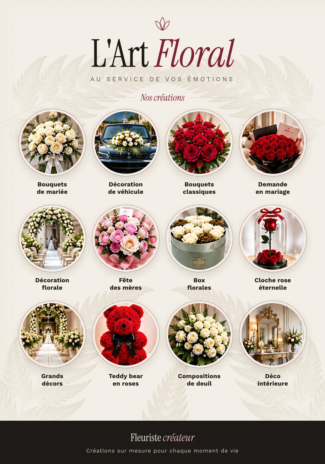 L'Art Floral — flyer fleuriste