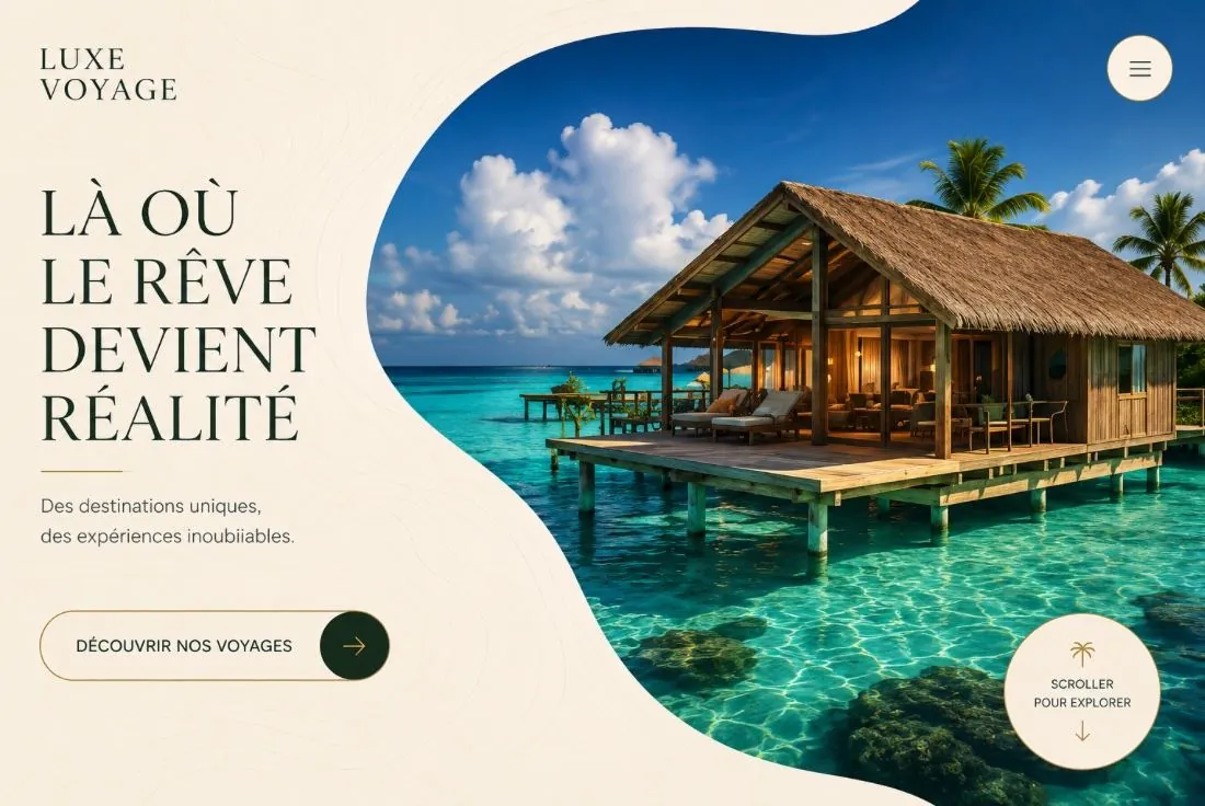 Luxe Voyage — site internet