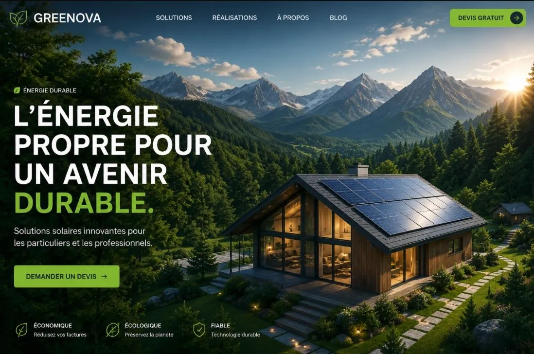 Greenova — site internet